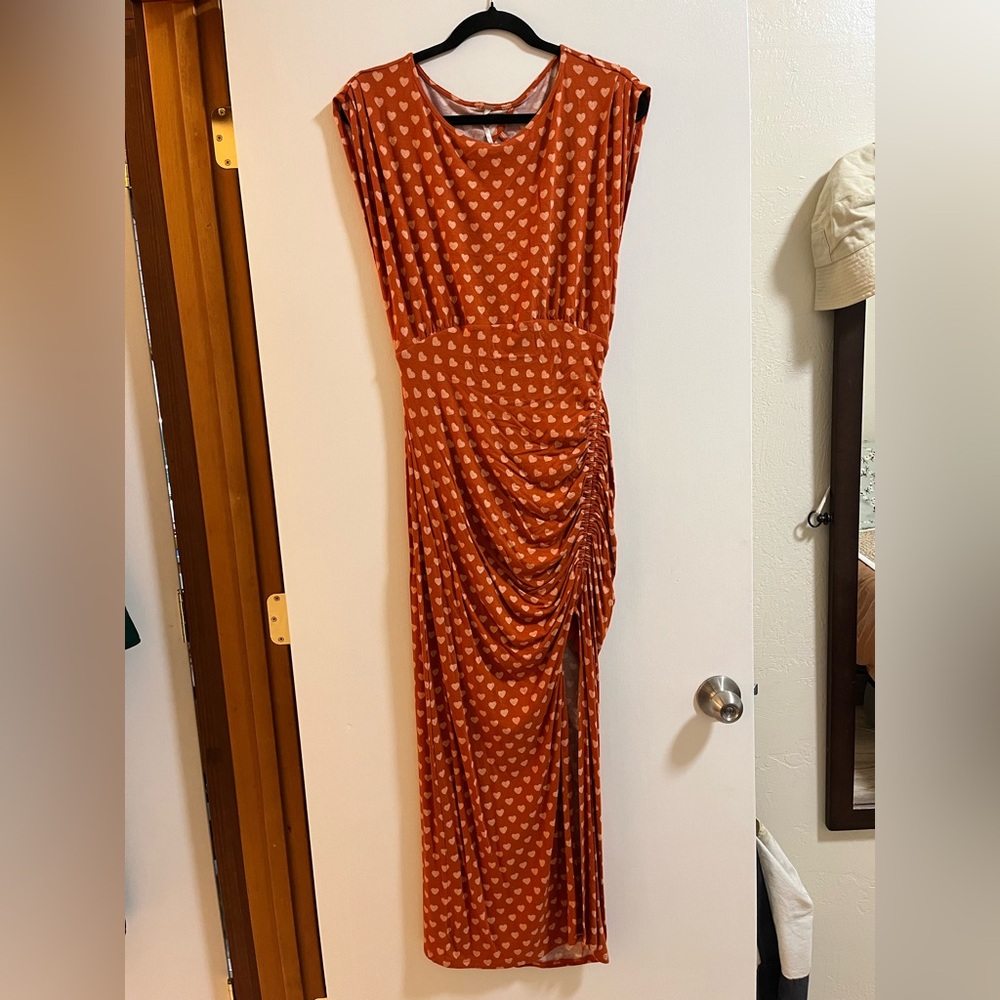 Free People Orange Maxi Dress